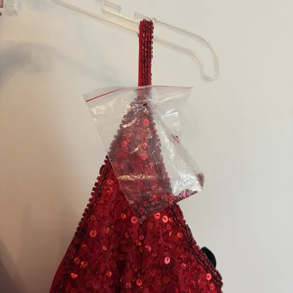 Primavera Couture 3572 Sz 2 Red Cocktail Formal‎ Dress Short Sequin Homecoming - Image 6