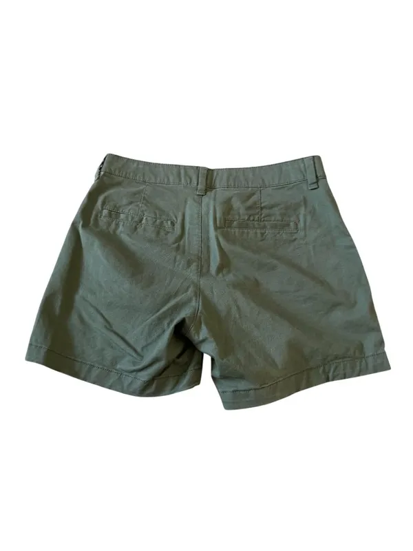 GAP Women's Olive Green Cotton Blend Shorts Size US 4 - Image 2