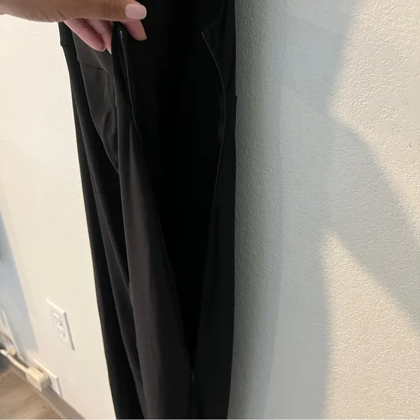 CLUB L LONDON Off The Shoulder Black Maternity Bardot‎ Fitted Jumpsuit - Image 5