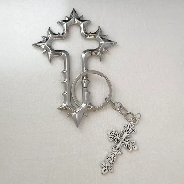 Cross Keychain Charm for Men Women Car Keychain Key Ring Bag Charm Carabiner - Image 6