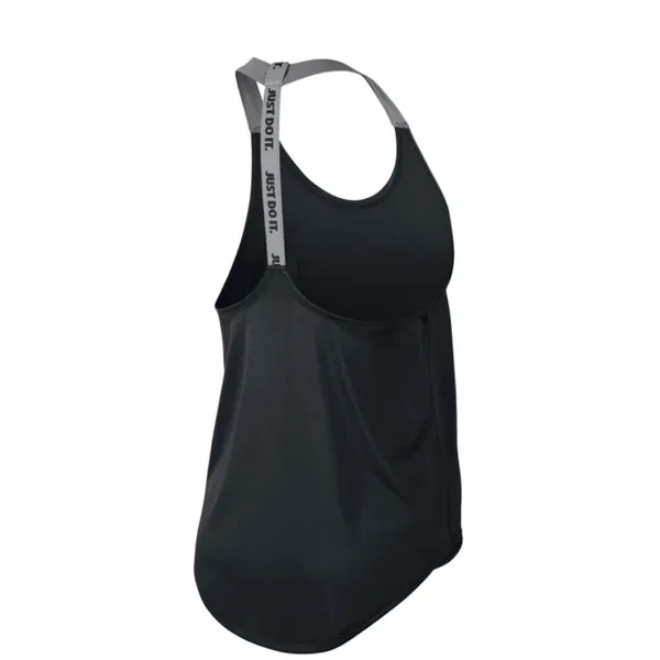 Nike Dri-Fit Elastika Tank Top Racerback T Back Black Gray S - Image 2