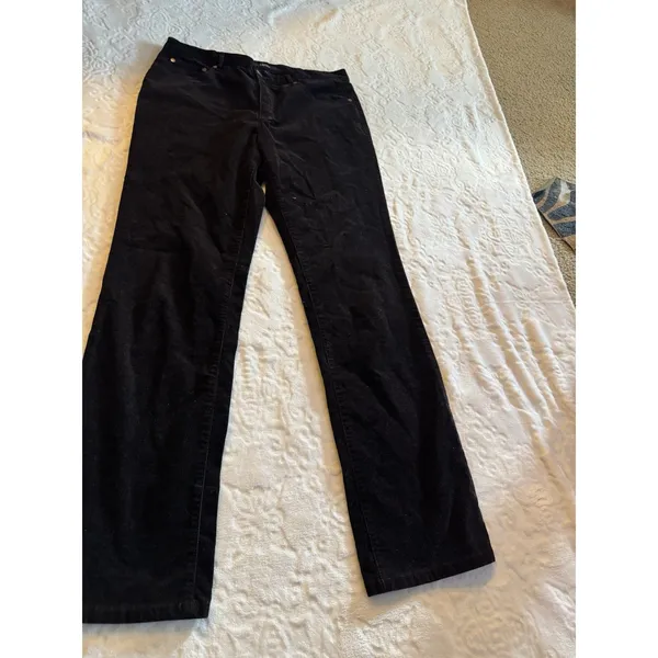 Women’s Chaps Brown Stretch Corduroy Pants Size 8 - Image 4