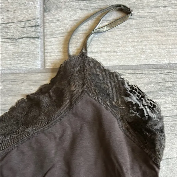 Old Navy Brown Camisole Fitted Spaghetti Straps - Image 3