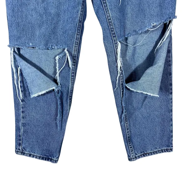 Levi's 550 Relaxed Fit Distressed Tapered Leg Jeans Blue Grunge 90s Size 10 PET - Image 3