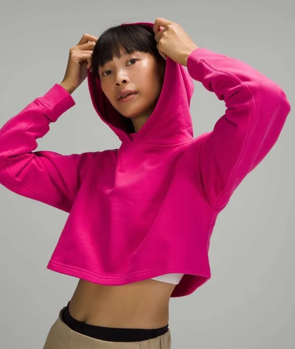 Lululemon All Yours Cropped Hoodie Sonic Pink 10 - Image 8