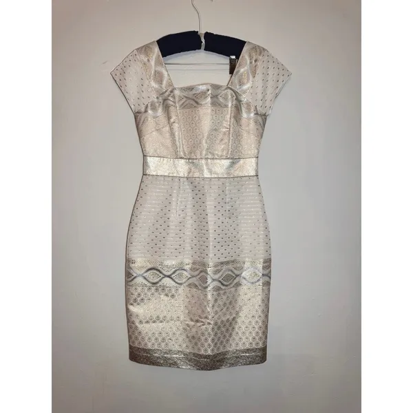 Marchesa Voyage Arabian Stars Align Ivory Sheath Formal Dress Women’s 4 - Image 3