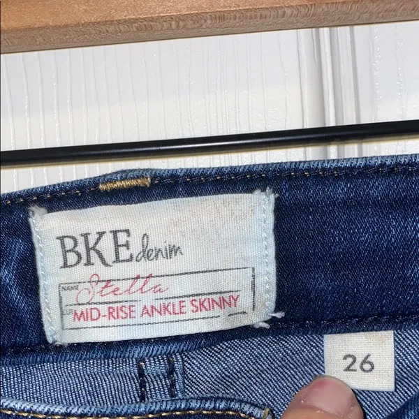 BKE Stella Mid-Rise Ankle Skinny Jeans Size 26 - Image 4