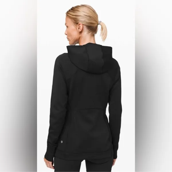 Lululemon Every Journey Hooded Jacket Womens 6 Black Zip Front - Image 6