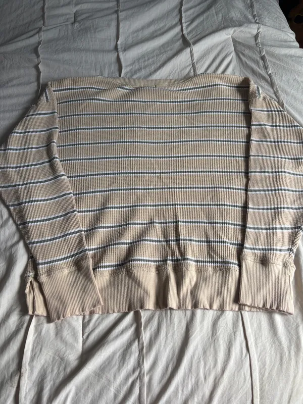 Yellow Striped Aerie Crewneck - Image 2
