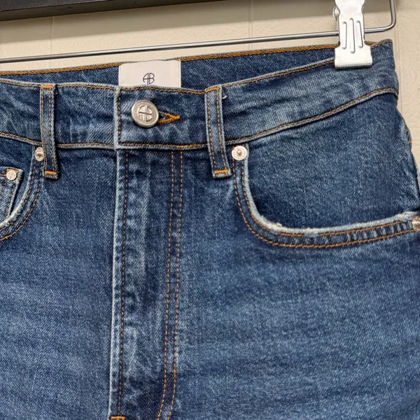 ANINE BING *Sample* Samara Denim Baltic Blue Jean Size 27 - Image 5