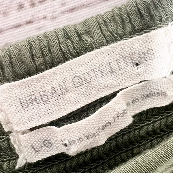 Urban Outfitters Green Sheer Long Sleeve Peasant Crop Top Size Large Bridgerton - Image 9