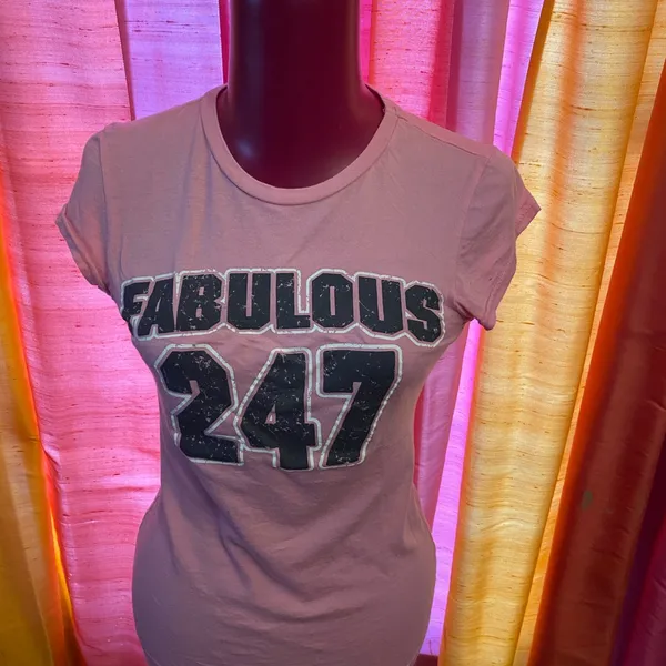 - Short sleeve graphic T-shirt FABULOUS 247 size M Jrs - Image 4