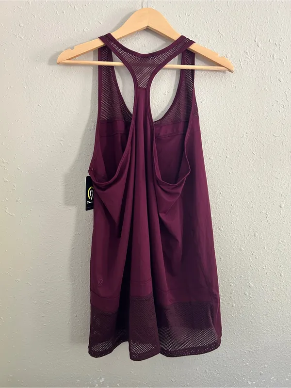 Champion Plum Racerback Athletic Tank Top Stretch Duo Dry Activewear Workout XL - Image 4