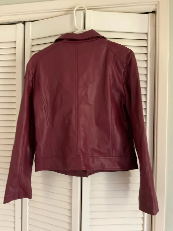 Leather jacket Purple Size L - Image 2