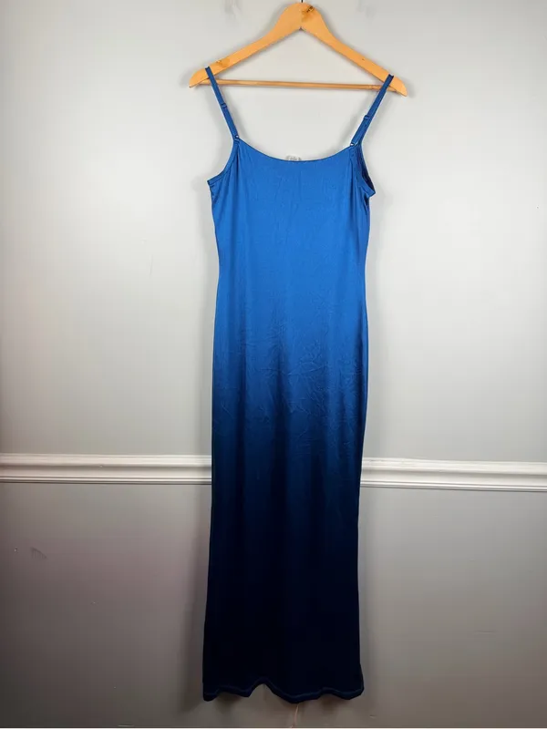 New popilush Shapewear Shine Slimming Tummy Control Maxi Slip Dress size large - Image 9