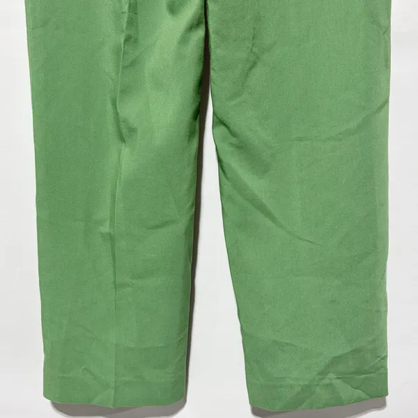 Zara High Rise Straight Leg Full Length Trousers Green Size XL 3736/047/500 - Image 15