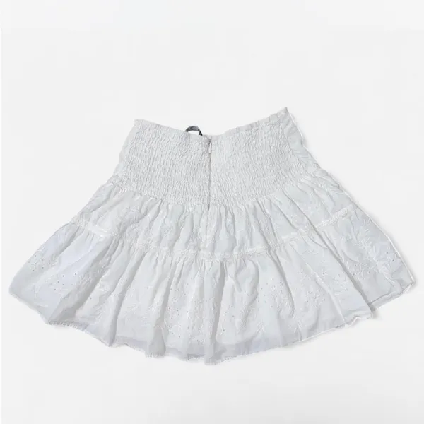 Zara White Tiered Women's Skirt - Image 3