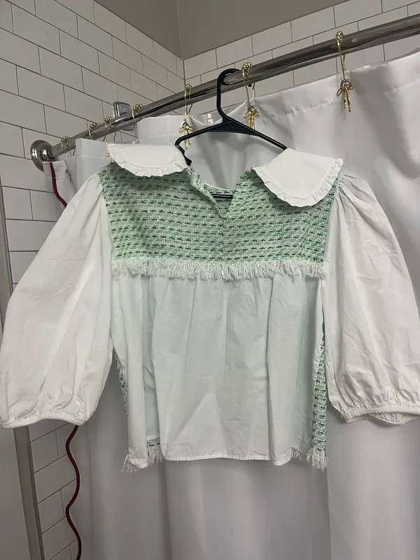ZARA Peter Pan Collar Top - Image 4