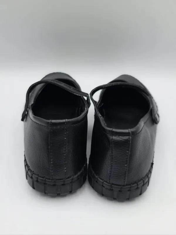 Softwalk Womens Leather Mary Jane Flats Shoes Size 8 Black Comfort Walking NEW - Image 4