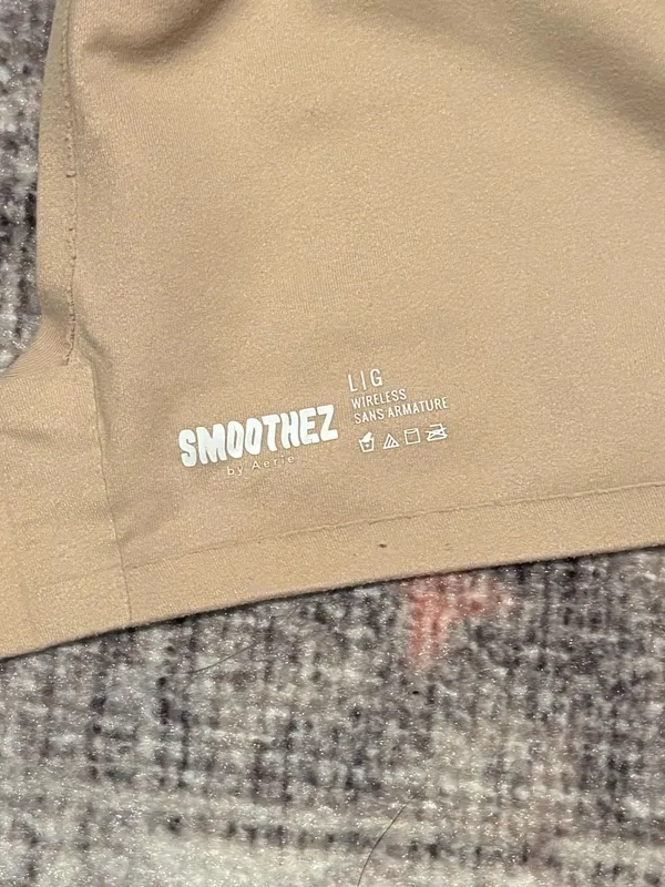Aerie Smoothies Nude Wireless Comfort Bra - Image 3