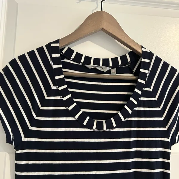 Athleta Maxi Dress Navy White Size XS - Image 4
