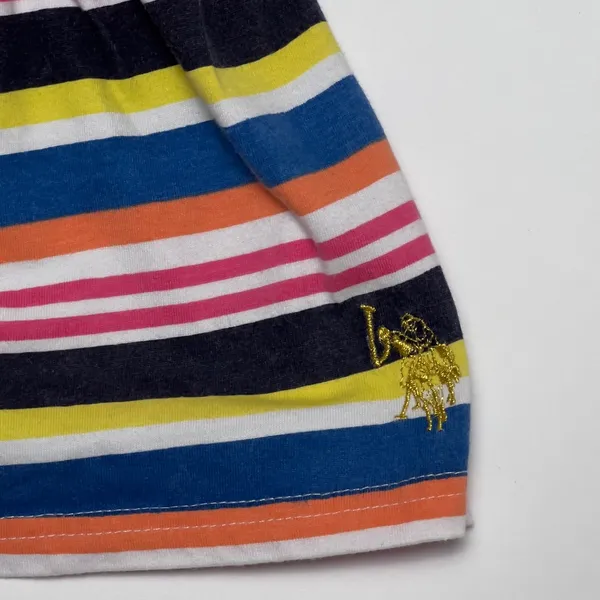 U.S. Polo Assn. Multicolored Striped Romper - Image 4