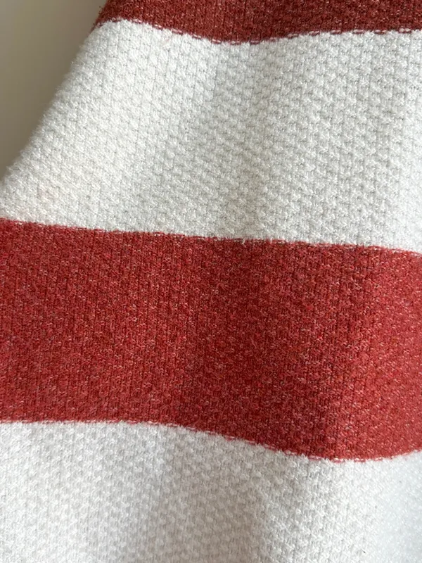 PINQUE Gina Rib Crew Neck Knit Colorblock Striped Sweater, Size Large - Image 16