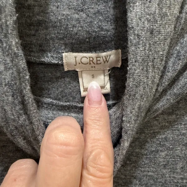 J Crew Gray Turtleneck Sweater Dress Small - Image 6