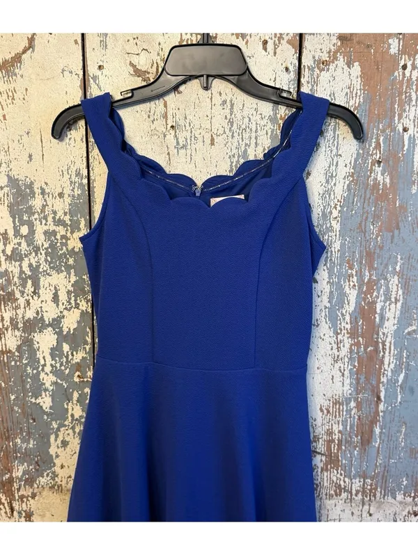 Altar’d State Royal Blue Scalloped hem sleeveless dress, size small - Image 2