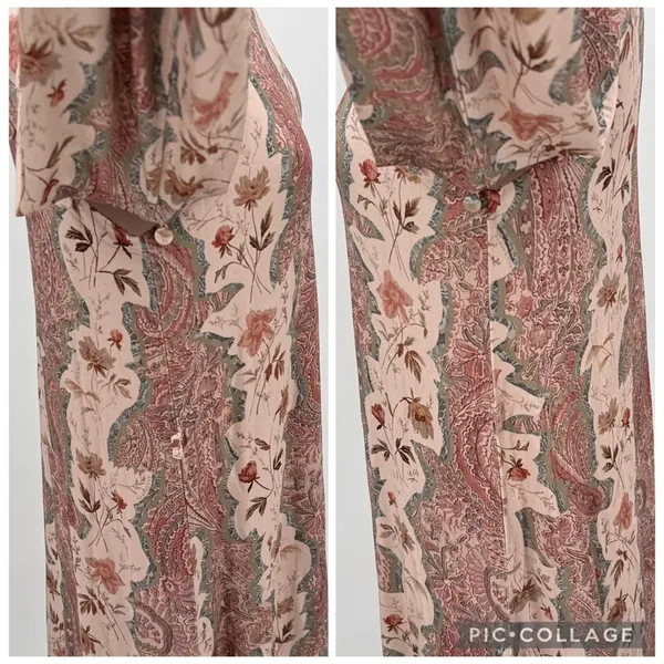 All Saints Susannah Cascade Maxi Dress Removable Sleeves Boho Floral US Size 0 - Image 9