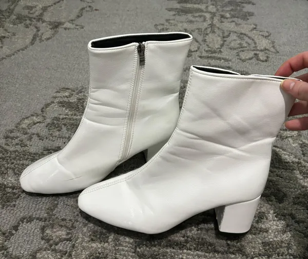 White Bootie Size 8.5 - Image 2