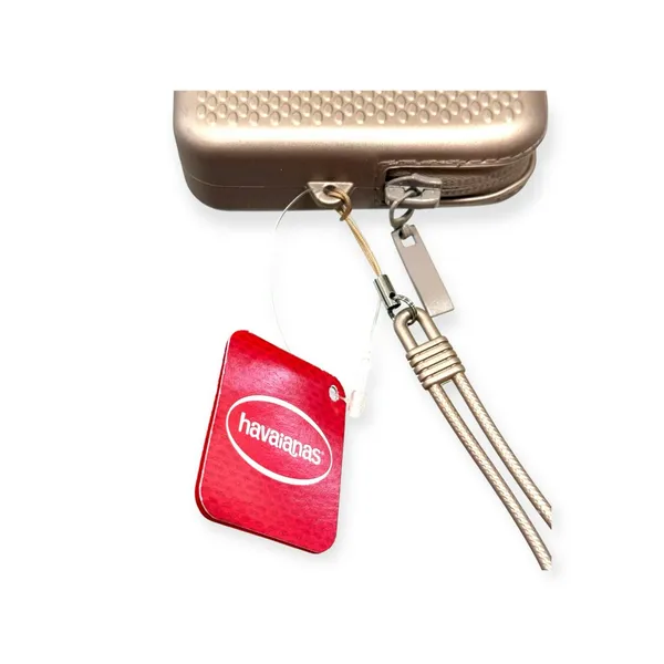 new Havaianas 𖣴 Water Resistant Wristlet Mini Bag 𖣴 Rose Gold 𖣴 Clutch Makeup 𖣴 - Image 12