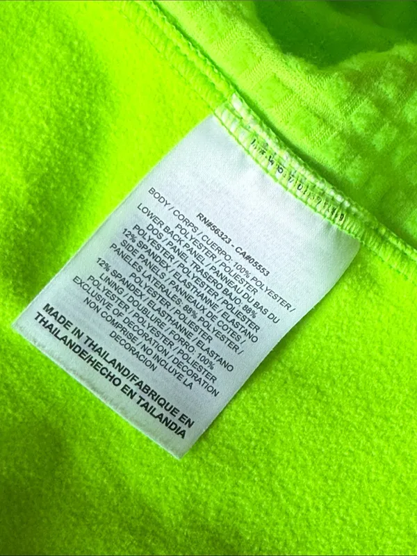 Nike Dri-FIT Running Reflective Full Zip Cycling Vest Neon Green size medium - Image 9