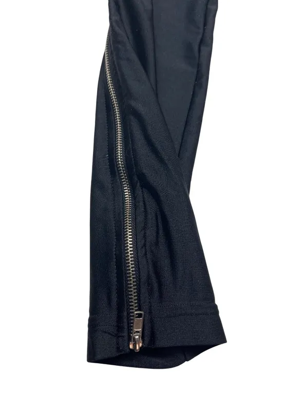 American Apparel Black Leggings With Side Zippers Stretchy Medium 23c - Image 4