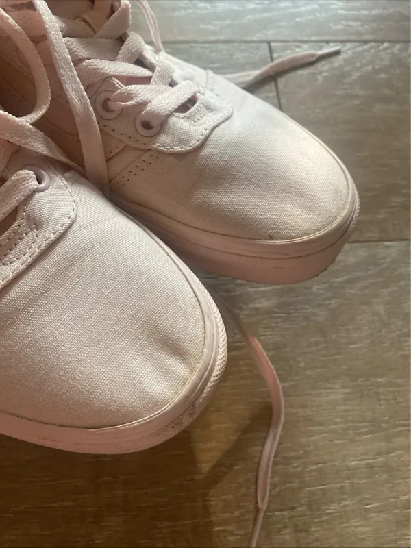 Vans Sk8-Hi Mono Blush Pink Canvas Women’s 7 High Top Sneaker - Image 2