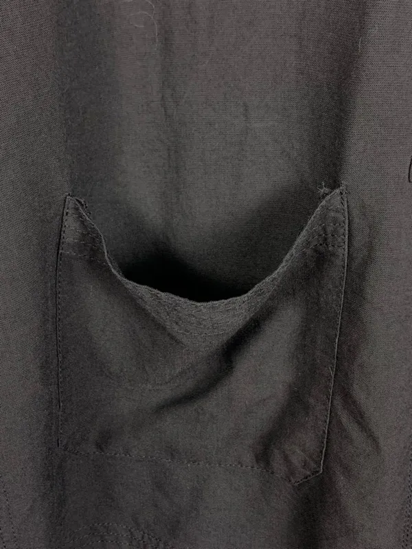 Silver Dragon Womens L Black Silk Linen Jacket Mandarin Collar Frog Toggles - Image 13