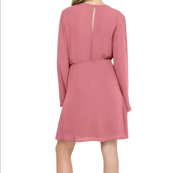 Lush Elly Wrap Dress Withered Rose Size Medium - Image 14