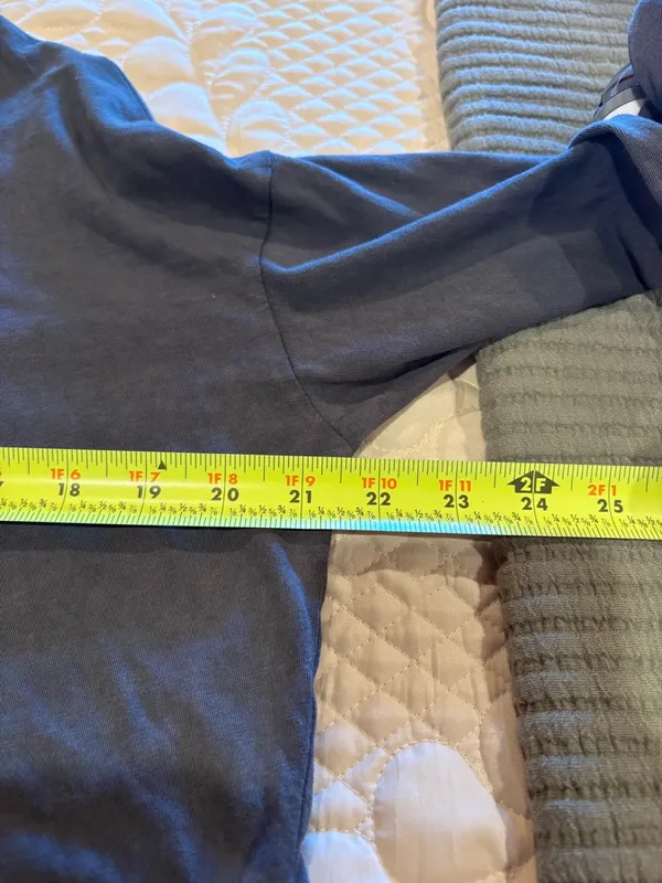 Aerie Washed Black Long-Sleeve Mock Neck Crop Top XS - Image 9