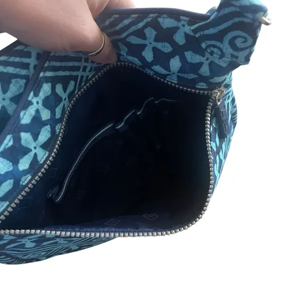 Vera Bradley Y2k Blue Geometric Seatbelt Shoulder Travel Bag Purse‎ - Image 8