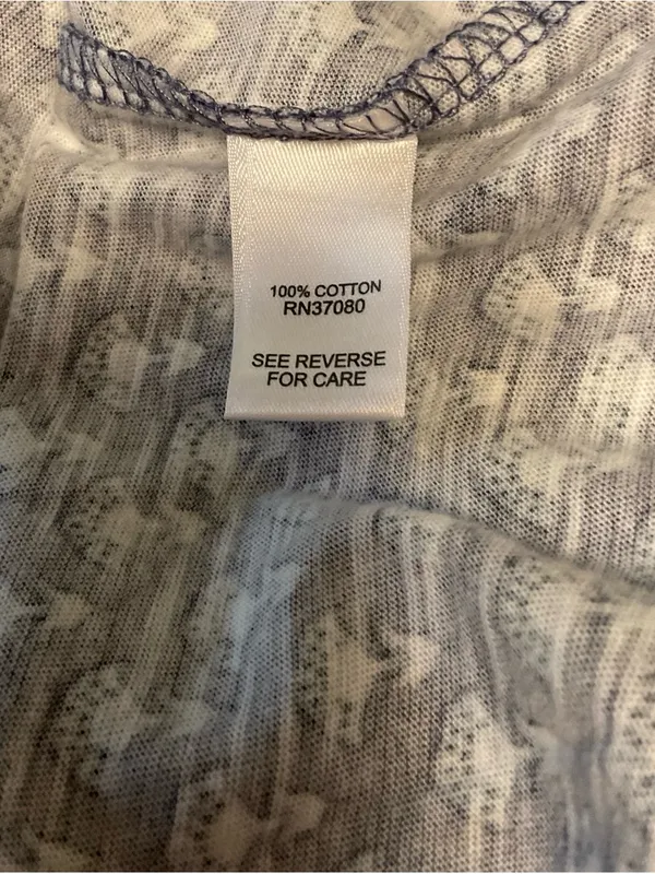 Cato Blue and White Patterned Sleeveless Top - Image 6