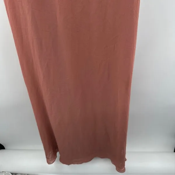 Birdy Grey Kira Chiffon One Shoulder Bridesmaid Maxi Dress Chiffon Desert Rose S - Image 5