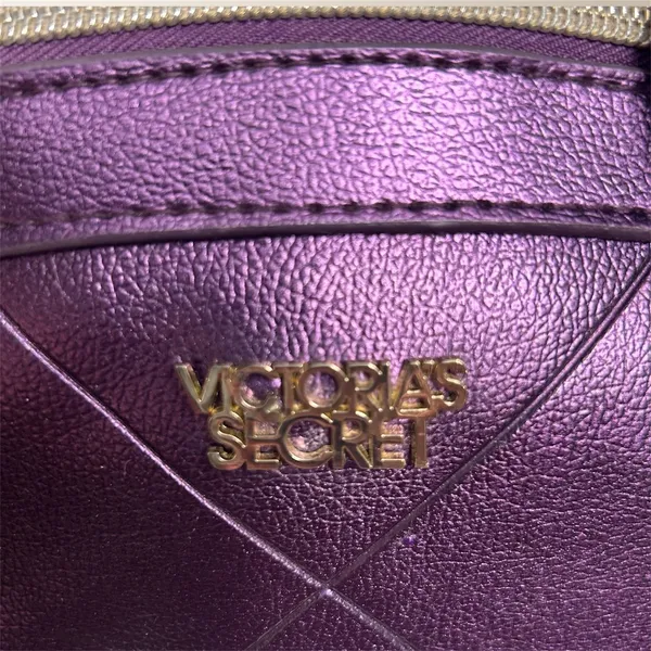 Victoria's Secret Y2K Metallic Purple Quilted Satchel Handbag‎ McBling Retro Bag - Image 10