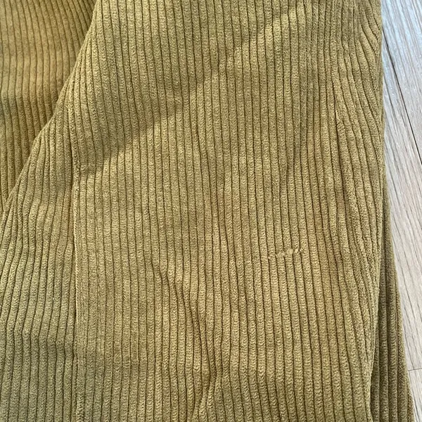 Mine Blu Pepper Green Corduroy Crop Moto Jacket ~ Size Medium - Image 14