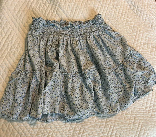 Wild Fable Blue Floral Tank/Skirt Set - Image 2