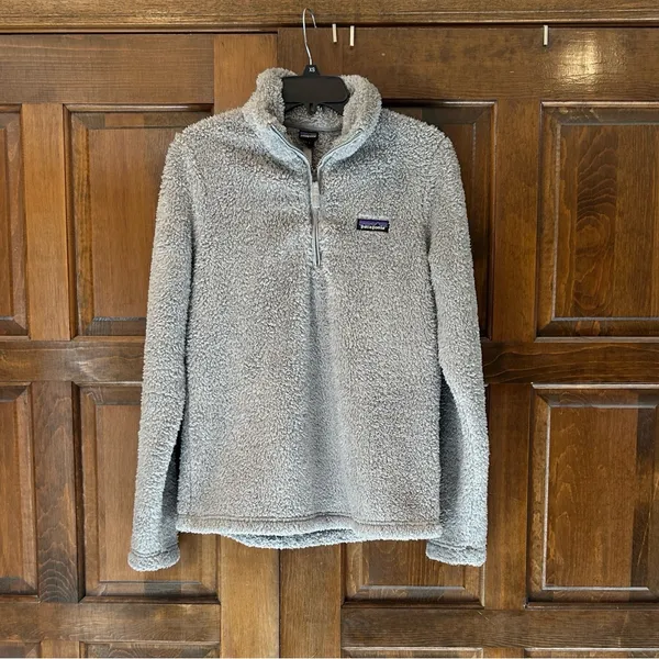 Patagonia Los Gatos 1/4 Zip Fleece Pullover Womens‎ Medium M Drifter Grey 25235 - Image 2