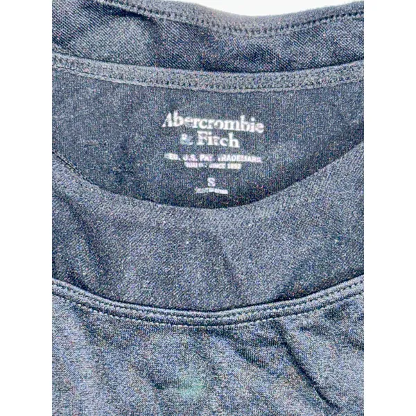 Abercrombie & Fitch Black High Neck Double Layer Racerback Sports Bra Size Small - Image 4
