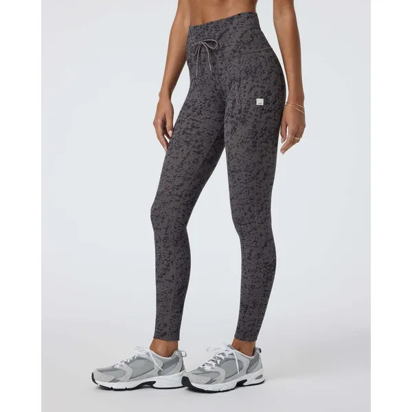 Vuori Daily Legging Womens XL Chia Stucco Abstract Print High Rise Drawstring - Image 5