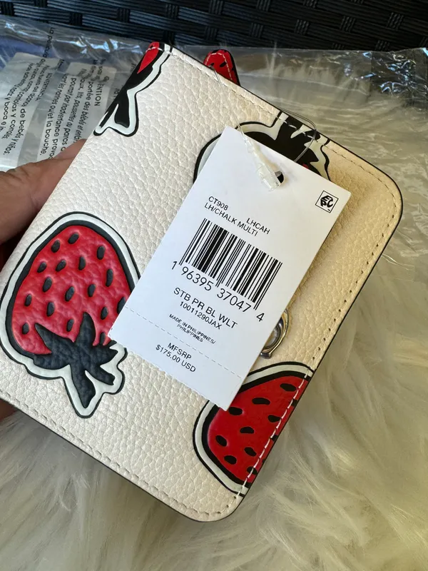 Coach Billfold Wallet With Strawberry Print - Image 14