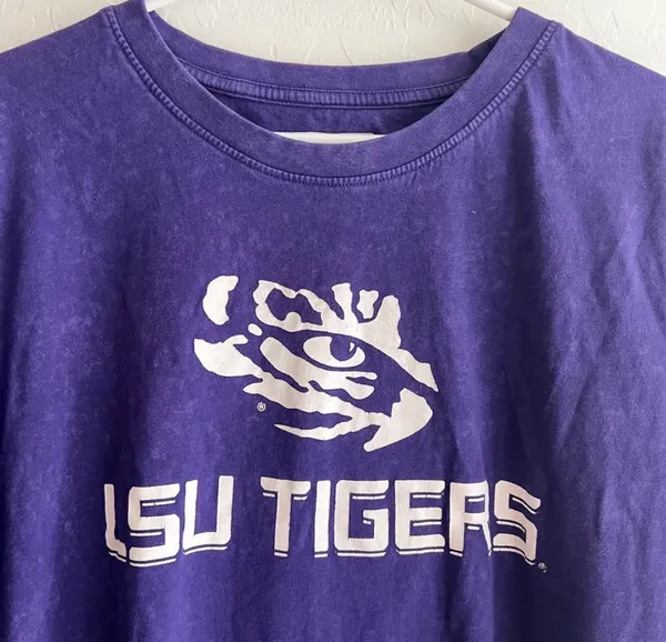 Russell Athletic LSU tigers tshirt purple - Image 2