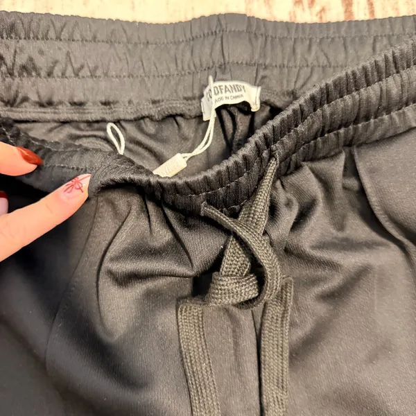 Coofandy Flowy Black Pants Size M - Image 3